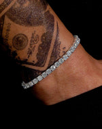 Moissanite Tennis Bracelet 14K Gold (ALL SIZES) - White Gold 5MM