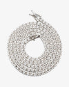 S925 Silver Moissanite Tennis Chain 14K Gold (ALL SIZES) - White Gold 3MM