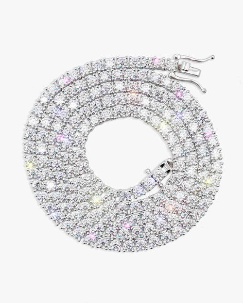 s925 moissanite tennis chain 14k gold px icecartel 3mm newest front
