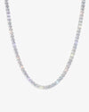 S925 Silver Moissanite Tennis Chain 14K Gold (ALL SIZES) - White Gold 3MM