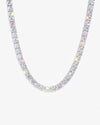 S925 Silver Moissanite Tennis Chain 14K Gold (ALL SIZES) - White Gold 5MM