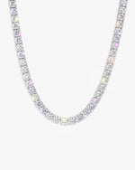 S925 Silver Moissanite Tennis Chain 14K Gold (ALL SIZES) - White Gold 5MM