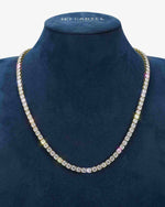 S925 Silver Moissanite Tennis Chain 14K Gold (ALL SIZES) - Yellow Gold 5MM