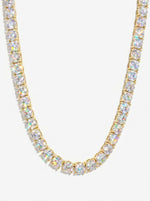 S925 Silver Moissanite Tennis Chain 14K Gold (ALL SIZES) - Yellow Gold 5MM