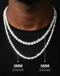s925 moissanite tennis chain 14k gold px icecartel new sizes 1