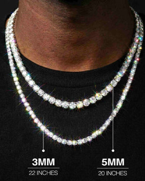S925 Moissanite Tennis Chain 14K Gold - IceCartel™