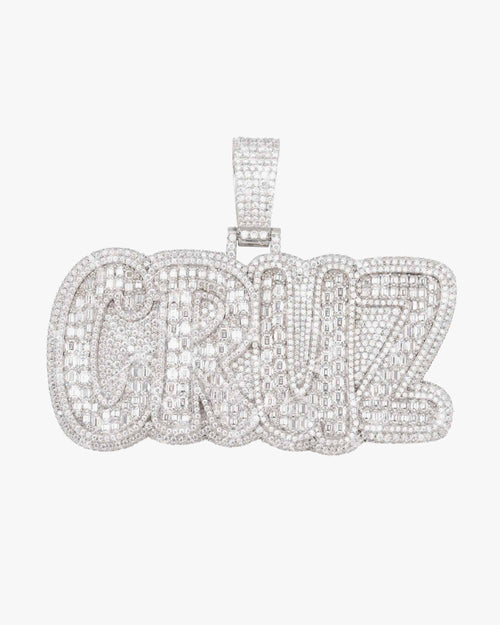 santa cruz custom moissanite name pendant 14k gold icecartel main