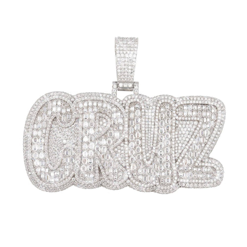 santa cruz custom moissanite name pendant 14k gold icecartel main