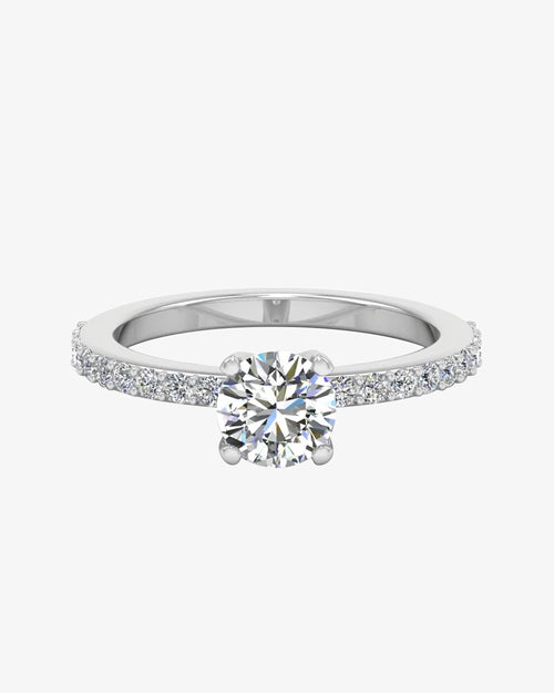 semi eternity moissanite brilliant cut engagement ring icecartel horizontal