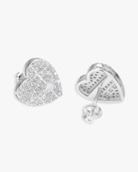 semi marquise moissanite heart earrings 14k gold icecartel main