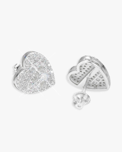 semi marquise moissanite heart earrings 14k gold icecartel main