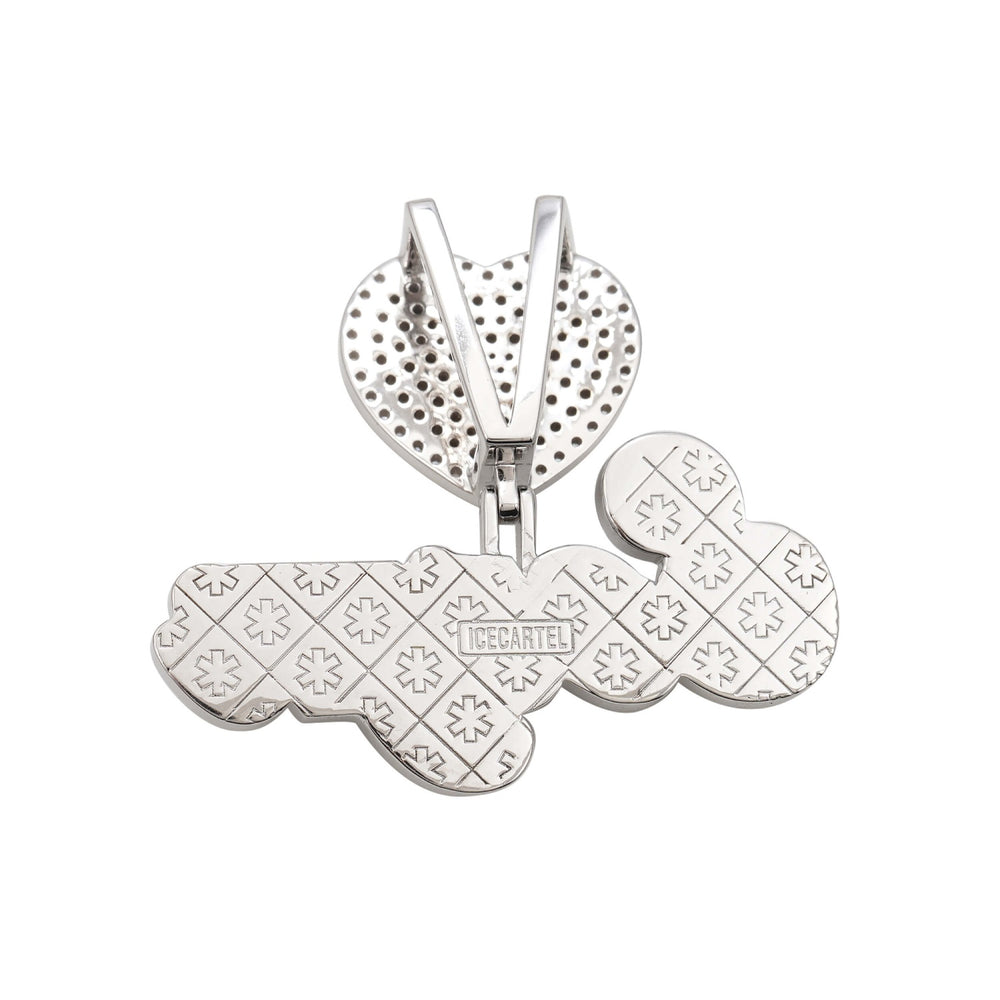 seuyn custom moissanite name pendant 14k gold icecartel back