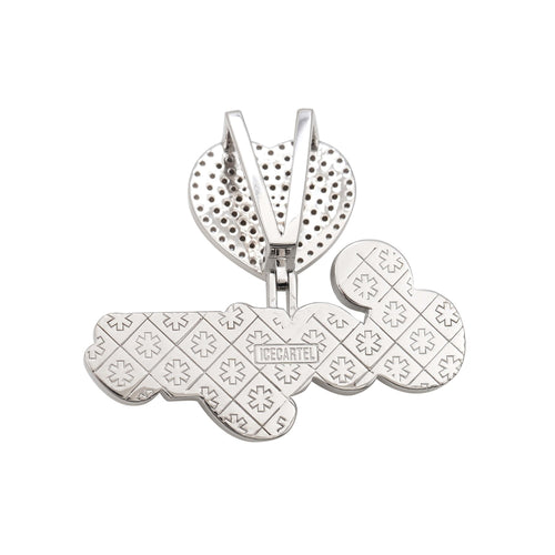 seuyn custom moissanite name pendant 14k gold icecartel back