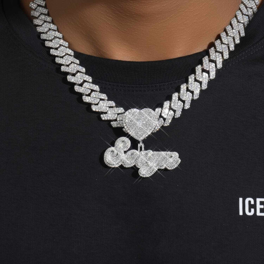 seuyn custom moissanite name pendant 14k gold icecartel model1