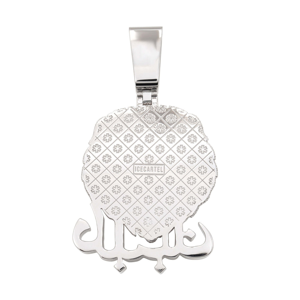 simba custom moissanite pendant 14k gold icecartel back