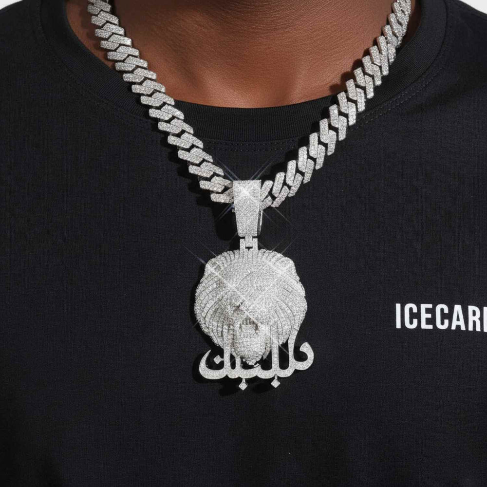 simba custom moissanite pendant 14k gold icecartel model1