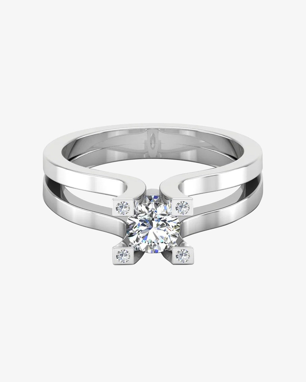 simplistic split shank moissanite engagement ring icecartel horizontal