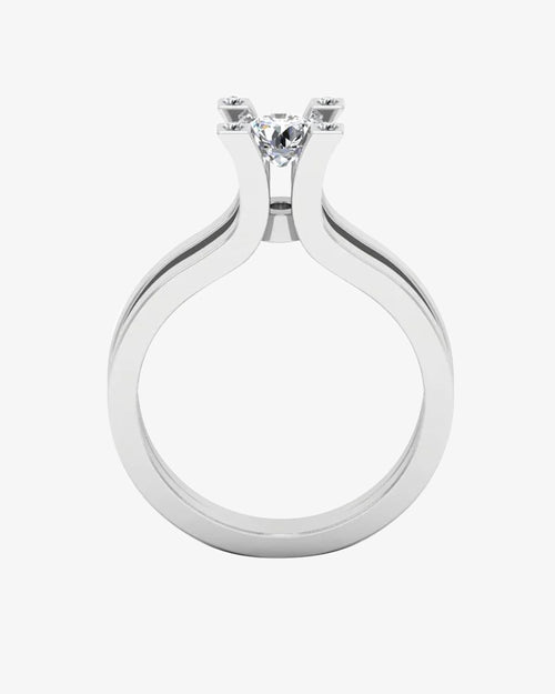 simplistic split shank moissanite engagement ring icecartel o