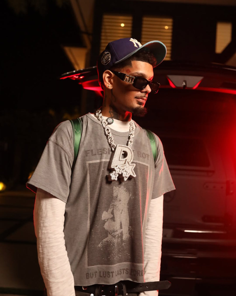 smokepurpp custom diamond chain iced out icecartel