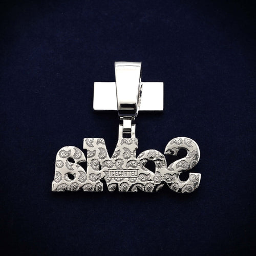 soma custom moissanite name pendant 14k gold icecartel back