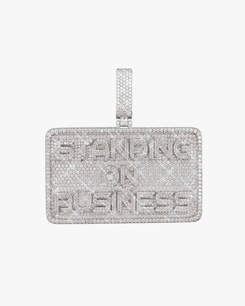 standing on business moissanite custom name pendant 14k gold ICECARTEL f6