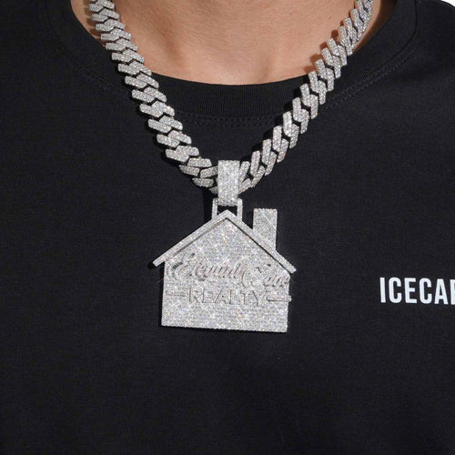 star house custom moissanite logo pendant 14k gold icecartel model