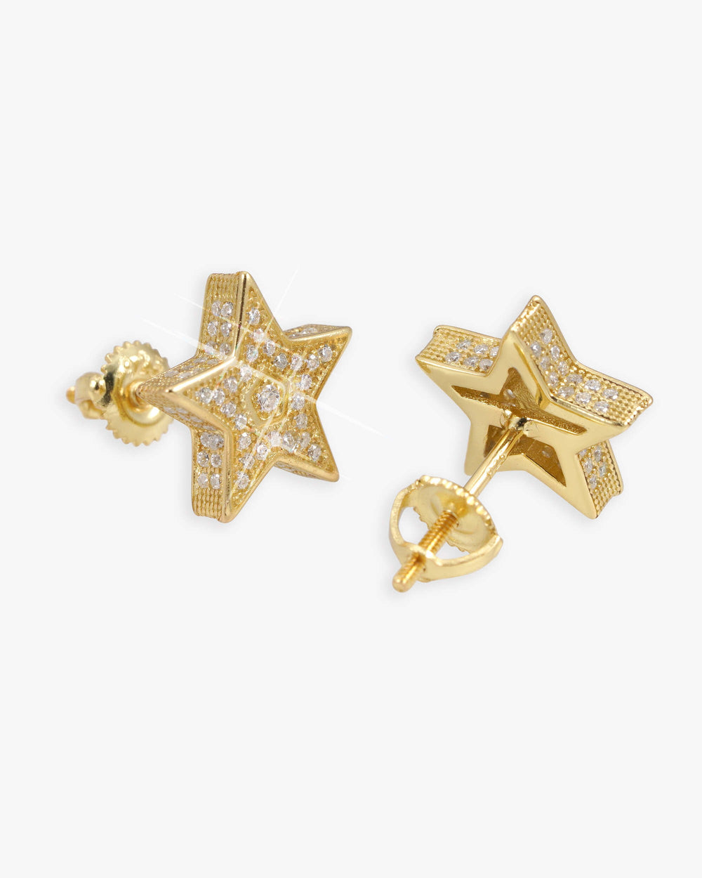 star moissanite earrings 14k gold icecartel main