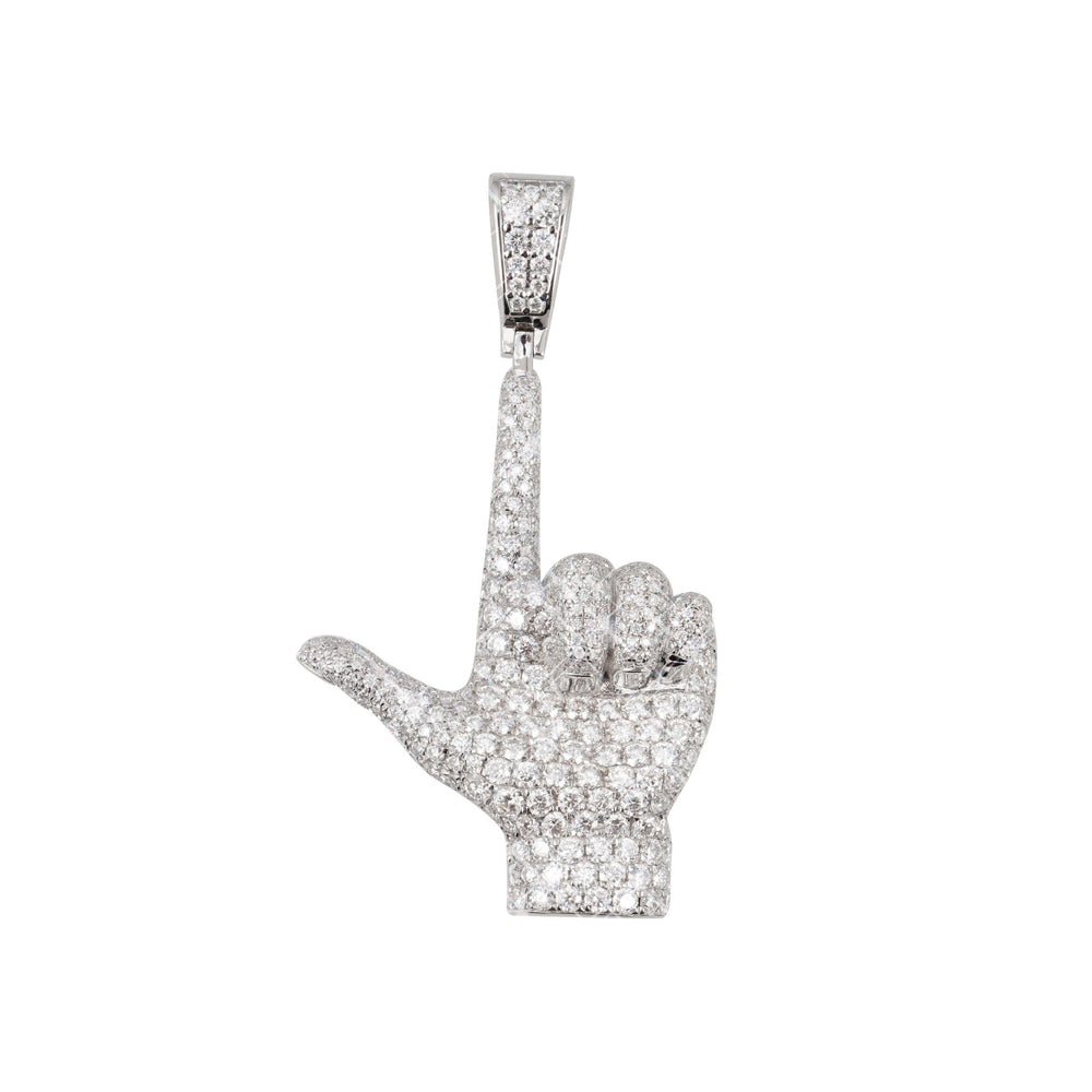 straight up custom moissanite logo pendant 14k gold icecartel