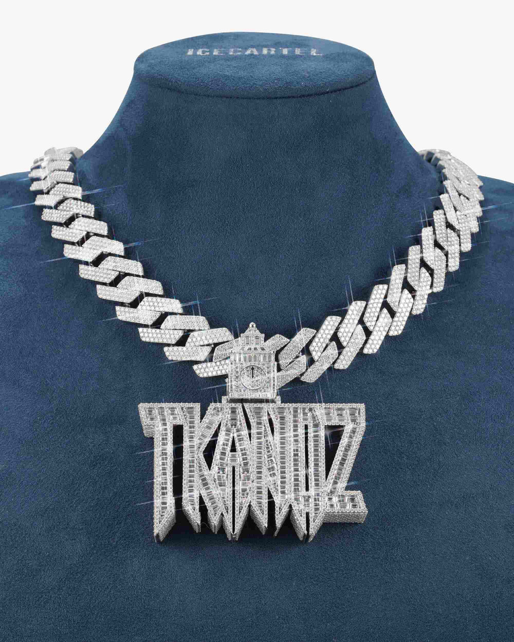 tkandz custom diamond pendant 14k gold icecartel mannequin