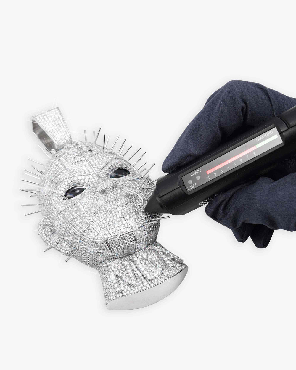 trippie redd custom diamond pendant 14k gold icecartel test