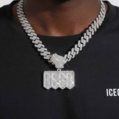 vega custom moissanite name pendant 14k gold icecartel model1