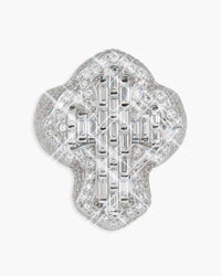 vvs fleur cross ring 14k gold icecartel main