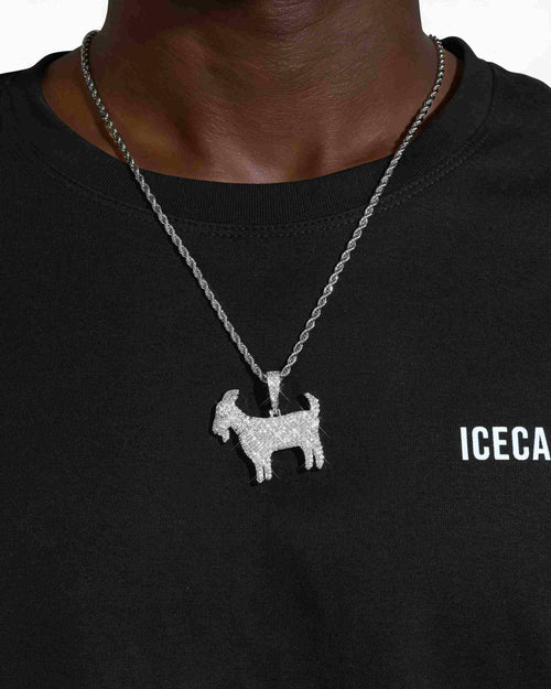 vvs goat pendant 14k gold icecartel main model f6