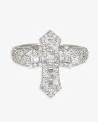vvs gothic cross ring 14k gold icecartel main