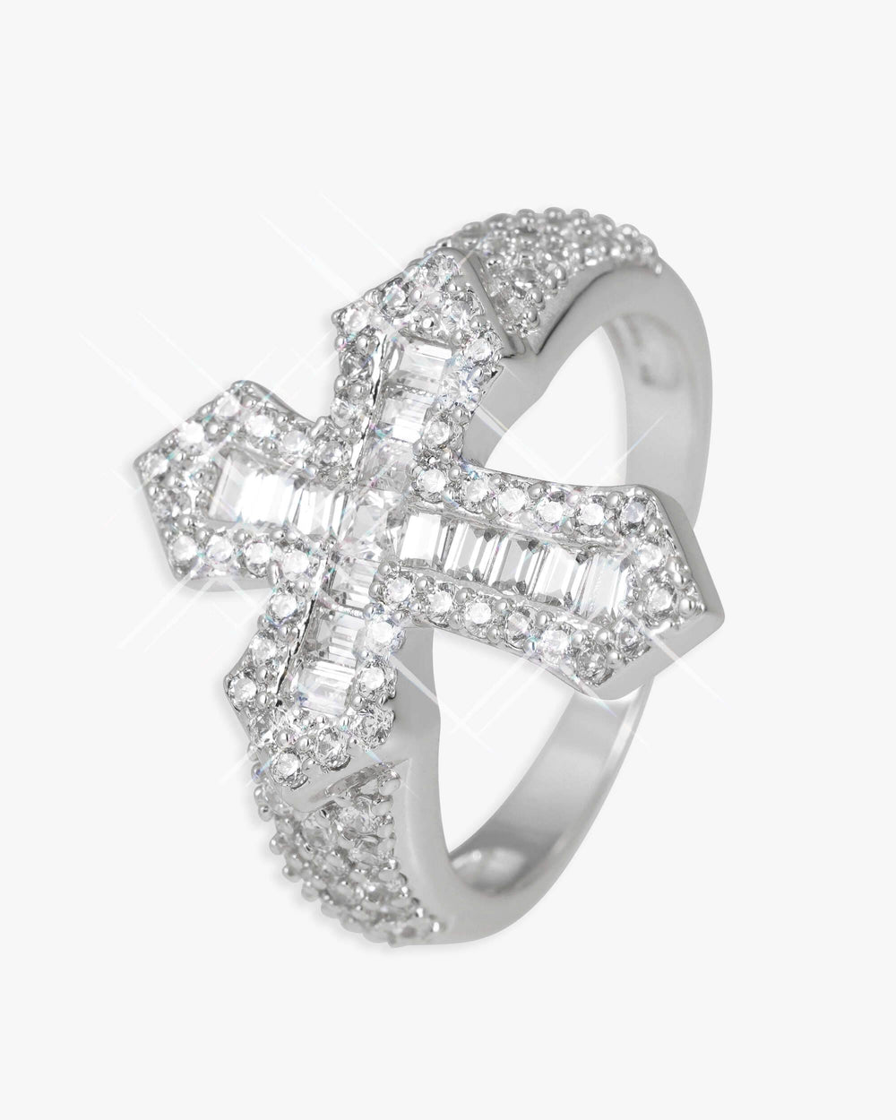 vvs gothic cross ring 14k gold icecartel side