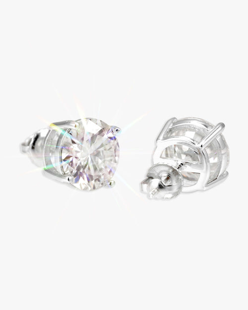 vvs moissanite stud earrings 10mm white gold main