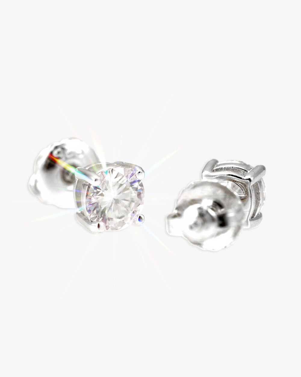 VVS Stud Earrings 14K Gold (ALL SIZES)