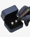 VVS Moissanite Stud Earrings (ALL SIZES) - White Gold 5mm