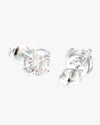 VVS Moissanite Stud Earrings (ALL SIZES) - White Gold 7mm