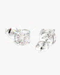 vvs moissanite stud earrings 7mm white gold main