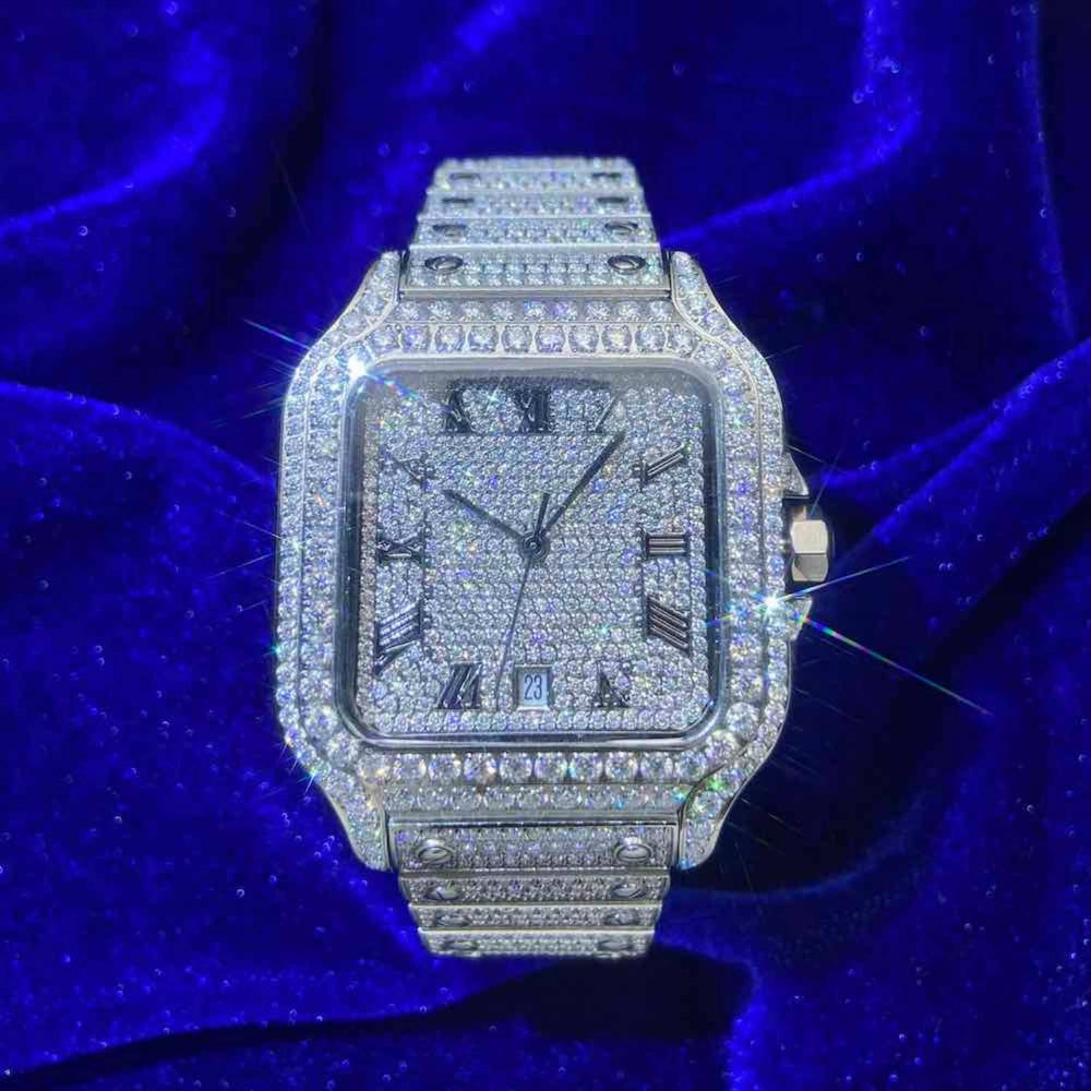 VVS Moissanite watch white background1