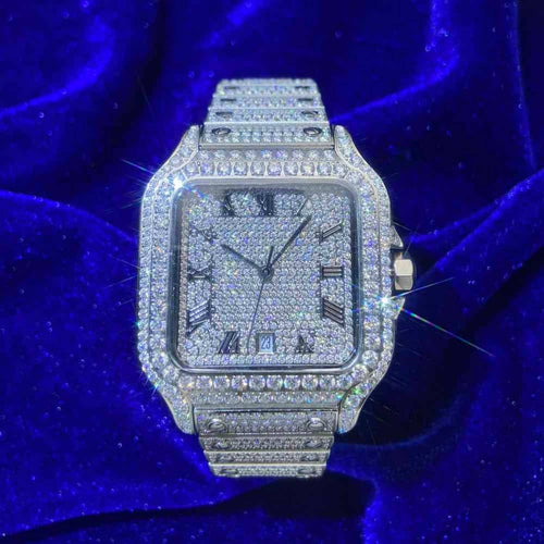 VVS Moissanite watch white background1