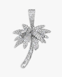 vvs palm tree pendant 14k gold icecartel front