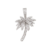 vvs palm tree pendant 14k gold icecartel main white