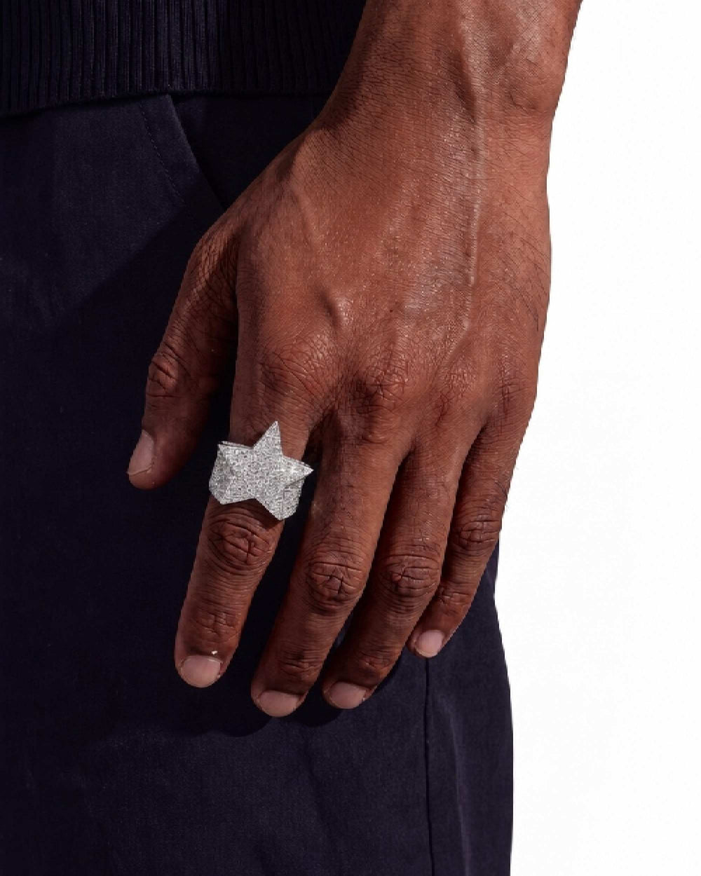 vvs star ring 14k gold icecartel model new