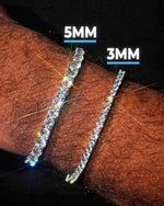 VVS Tennis Bracelet 14K Gold (ALL SIZES) - White Gold 3MM