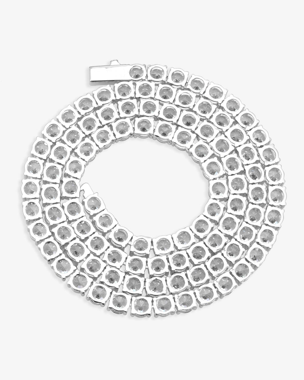 VVS Tennis Chain 14K Gold (ALL SIZES) - White Gold 5MM