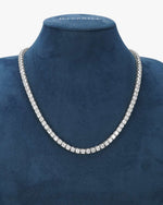 VVS Tennis Chain 14K Gold (ALL SIZES) - White Gold 5MM