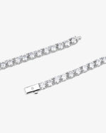 VVS Tennis Chain 14K Gold (ALL SIZES) - White Gold 5MM
