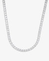 VVS Tennis Chain 14K Gold (ALL SIZES) - White Gold 5MM